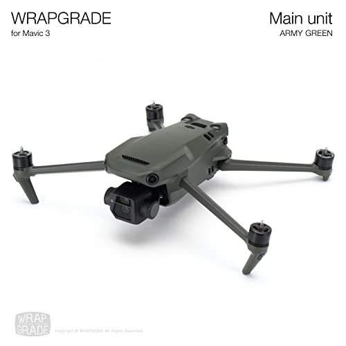 Image of WRAPGRADE Full Skin Stickers for DJI Mavic 3 / Mavic 3 Classic (Army Green)