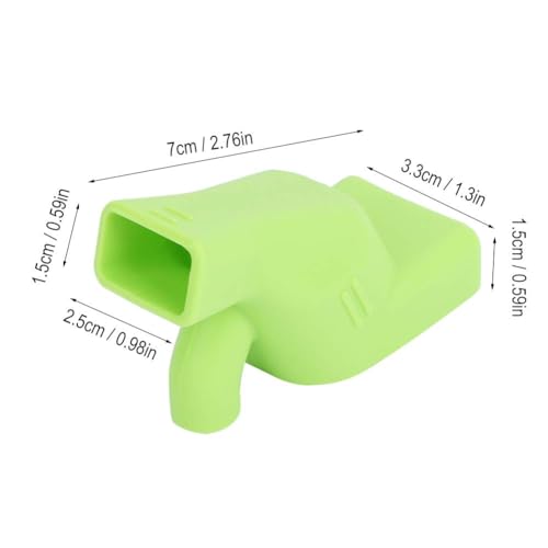 Image of Sndperiexam Green Faucet Extender for Toddlers,Silicone Sink Extender Cute Faucet Cover Kids Hand Wash Helper Water Spout Extender for Bathroom Sink Kitchen Counter