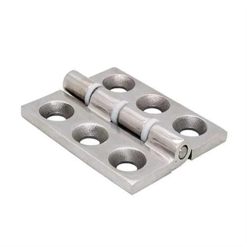 Charnière de porte inox 304 robuste amortisseur 80x65mm