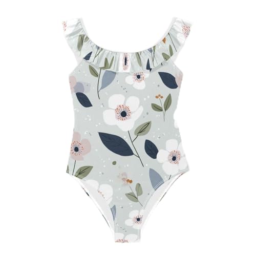 Traje de baño deportivo para niña con volantes Yoogain para playa y piscina