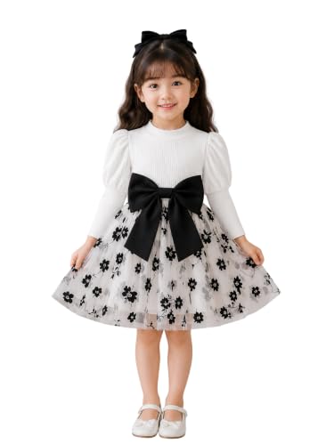 Image of TAGAS Baby Girl's Elegant and Sweet Mesh Splicing Dress for Party || Frock for Girls || Short Sleeve Dress for Girls ||Fency Dress||(KD-134)