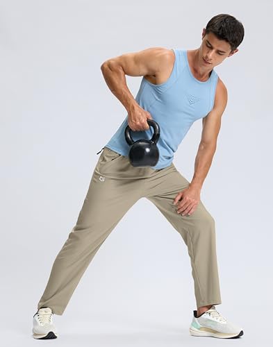 G Gradual Men's Lightweight Pants with 3 Zipper Pockets Athletic Workout Sweatpants Quick Dry Running Hiking Pants for Men 7