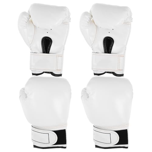 Moufles de boxe enfants Toyvian en mousse souple blanche pour l'initiation au kickboxing