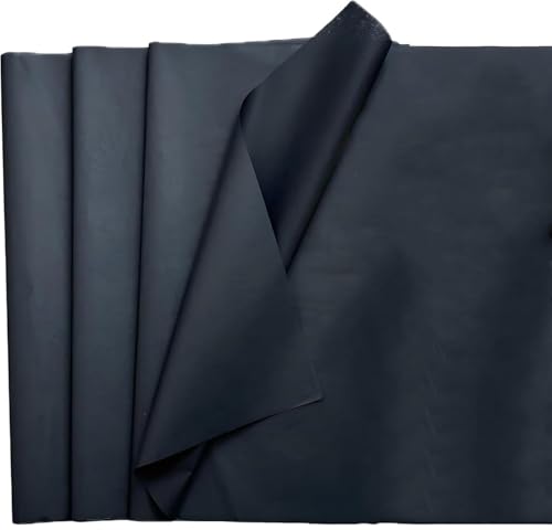 LGIFUTMAX 120 Blatt Schwarz Seidenpapier,Tissue Papier 50cm x 35cm Bastelpapier Geschenkpapier für Geschenkverpackung Geburtstagsfeier Hochzeit Kunsthandwerk Babyparty Basteln Weihnachten