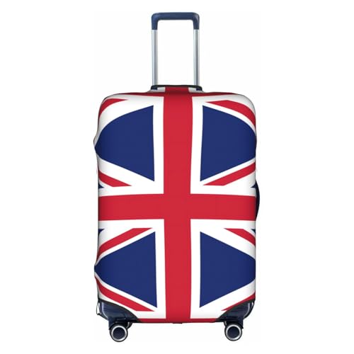 British flag Suitcase Cover X-Large with Invisible Zipper, for Business and Travel, Without Suitcase