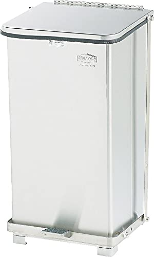 Image of Rubbermaid Commercial Products Defenders Biohazard Steel Trash Can, Step-On, 6.5 GAL, Stainless Steel, Hospital /Doctor's Office /Healthcare Facilities