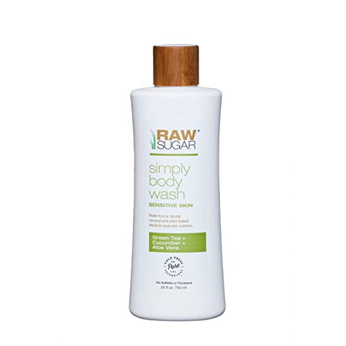 Raw Sugar Skin Green Tea + Cucumber + Aloe Vera Sensitive Body Wash - 25 Fl Oz, Pack Of 1 #TOP8