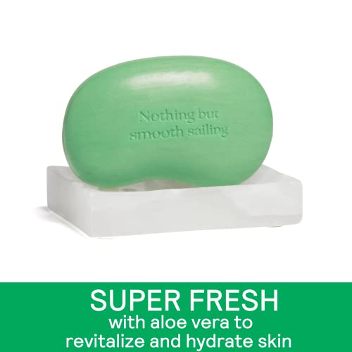 Peach Not Plastic Bar Soap | Super Fresh Hand & Body Soap | Aloe Vera & Avocado Oil To Revitalize And Hydrate Skin | Green Tea Scent | Plant Based, Vegan | 4Oz #TOP1