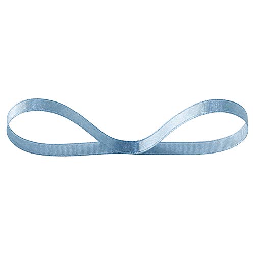 ヘッズ リボン 06㎜幅×30m巻 スモーキーブルー 1巻 サテン 片面 HEADS 0632R