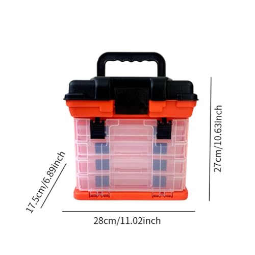Caja de Pesca Pegciuho con Divisores Removibles, Bandejas para Señuelos, Líneas, Ganchos y Organizador para Pescadores Amateur miniatura 3