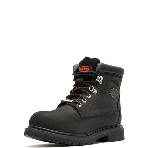 Harley-Davidson Men's Badlands Leather Motorcycle Casual Boot, Black, 8 by Harley-Davidson - Used condition - US$43.24