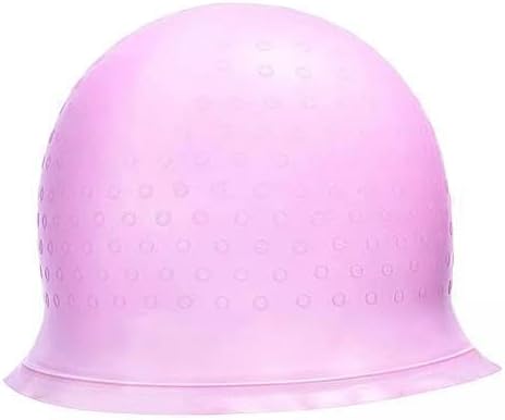 2xSilicone Highlighting Cap Hair Dye Coloring Hat Adjustable DIY Reusable Soft Pink|Jewllery Display Dummy with Fixed Side Earring Display|