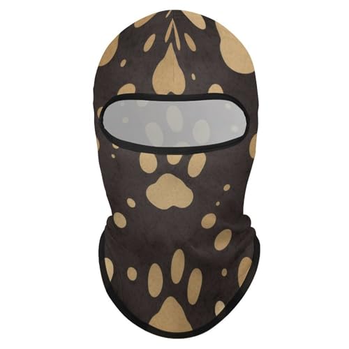 Balaclava con estampado de patas de perro para hombre y mujer, máscara facial protectora contra el sol, transpirable, cubre toda la cabeza para senderismo, ciclismo, correr y conducir miniatura 7