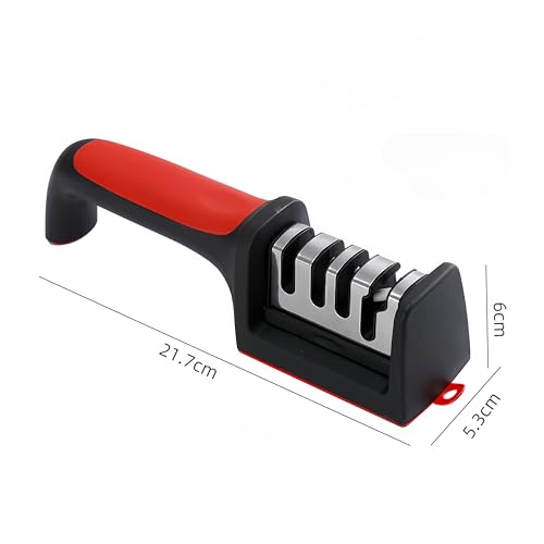 Miniatura 2 de Afilador De Cuchillos De 4 Etapas, Accesorios De Cocina Para Cuchillos Y Tijeras De Cerámica Acero, Ayuda En La Reparación, Restauración Y Pulido De Cuchillas