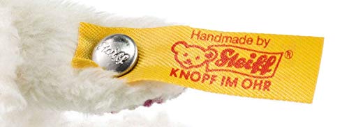 Steiff Mini Knister-Lamm mit Rassel - 11 cm - Kuscheltier für Babys - kuschelig & waschbar - weiß (240676) – Bild 4