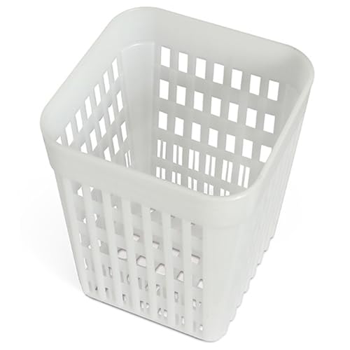 Veesper 5×4×3 Inch PP Dishwasher Cutlery Basket, Hollow-Out Utensil Holder with Odor-Free, Toxic-Free Smooth Design, Silverware Basket for Kitchen Appliances