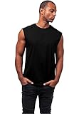 edge shirt Abgeschnittene Ärmel Urban Classics Herren Open Edge Sleeveless Tee T-Shirt, Schwarz (Black 7), XX-Large