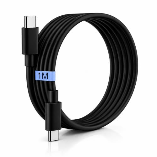 Image of ZYBUX Original 45W Type C To C,Mobile Data Charging Cable For Galaxy Superfast Power Cable A54 / A15 / A14 / A34 / A23 / F54 / F34 / F23 / F14 / M14 / M34 /M33 /S21 Fe /S22 /S23 /S23 Fe 5G /S24,Black