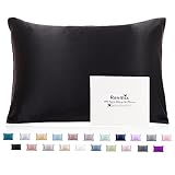 Ravmix Silk Pillowcase for Hair and Skin with Hidden Zipper, Both Sides 21Momme Silk, 1PCS, Standard