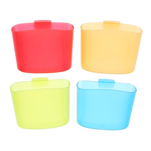 ELAYARD 4 pezzi Portabustine Tè da Appendere per Tazza Colorati Supporto Clip per Bustine e Biscotti Accessorio Pratico per Ufficio Casa e Feste