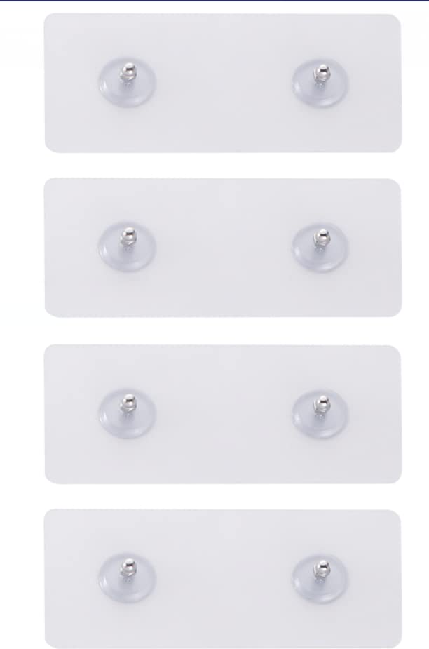 Hoomtaook Adhesive Suction Sticker for no Drilling 2 Tier Corner Shower Caddy - Transparent