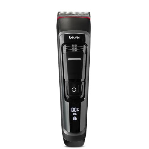 Image of Beurer MN5X Hair Clipper for Professional and Fast Hair Cutting, Stainless Steel Blades for Individual Styling, 4 Step Fine Adjustment with Battery.