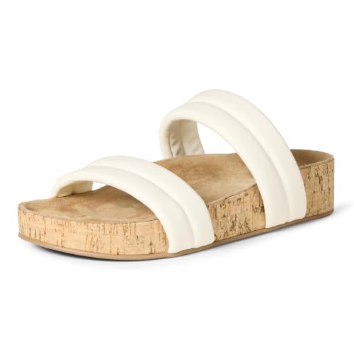 Image of Amazon Essentials Women's Two Strap Slide Cork Sandals