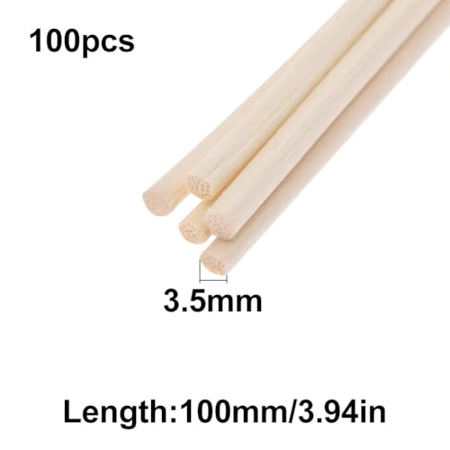 100 varillas difusoras de aroma naturales 3.94 pulg miniatura 2