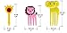 Yangcan0507 50 Pcs Food Fruit Fork Picks for Kids Cute Animals Bento Box Decor ForksCake Little Forks Dessert Forks Mini Cartoon Toothpick for Cake Dessert Pastry Party Supply