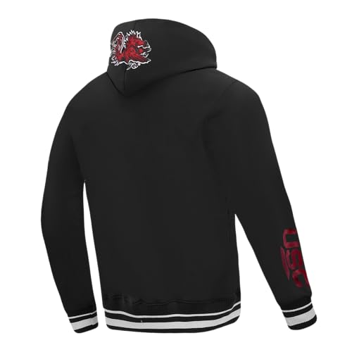 Pro Standard Mens University Of South Carolina College Classic Chenille Pull Over Hoodie Black 3Xl by Pro Standard - Image 2