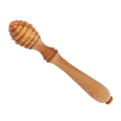 VOSAREA Stylish Wooden Stick Multipurpose Stirrer for Honey Jam Syrup Tea Olive Wood Ergonomic Handle Scratch- Design