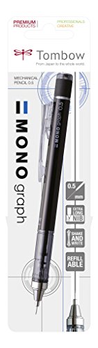 Tombow SH-MG11-BS Druckbleistift Mono graph, schwarz