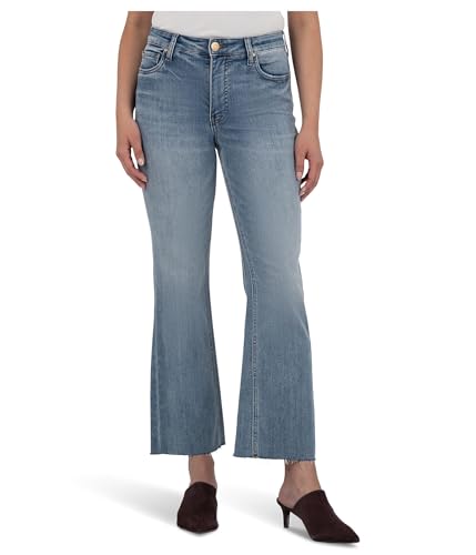 KUT from the Kloth Women's Kelsey High-Rise Fab Ab Ankle Flare-nset Leg in Acceptance