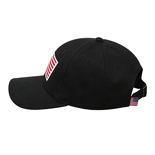 Image of IIN American Flag Baseball Cap for Men Women Low Profile USA Army Tactical Operator Military Plain Dad Hat