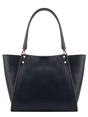 Sac cabas cuir de vachette Hebdo petit format doublé coton pour femme active - 4