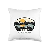 Phillippi West Virginia, WV Vacation Souvenir Throw Pillow