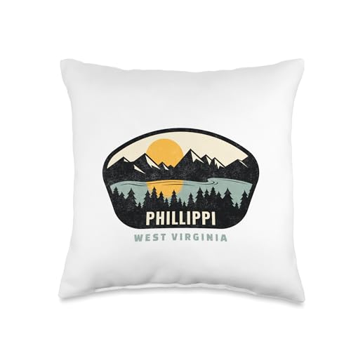 Phillippi West Virginia, WV Vacation Souvenir Throw Pillow