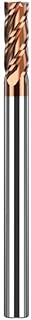 1pc 4 Flutes Carbide Square End Mill - 5mm (0.196") Dia, 5mm (0.196") Shk Dia - Micro Grain CNC Router Bits Carbide Milling Cutter for Alloy Steel/Hardened Steels - HRC55 - TISIN Coated