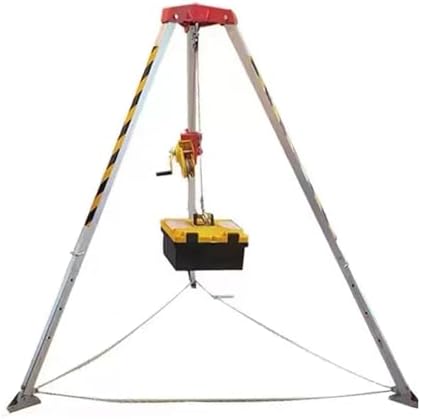 Rescue Tripod Lifting Rescue Equipment，Aluminum Confined Space Tripod 7 Feet Legs, Commercial Rescue Tripod Fall Protection for Traditional Confined Spaces/Grinder Pumps/Road Construction/Fi