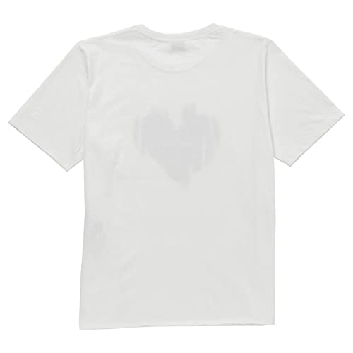 Saint Laurent Paris Heart T-Shirt, Women's, White, M