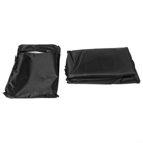 FUANA Cubierta para parrilla de tela Oxford 420D para exteriores, protector impermeable con rejillas de ventilación y correas de ajuste seguro, protección contra la lluvia y la nieve UV para patio