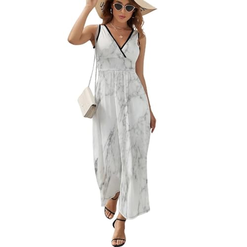 Robe sans manches imprimé Venezuela col V pour rester fraîche en été