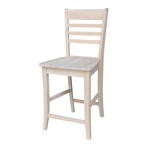 International Concepts S-3102 niedokończony stołek rzymski, 61 cm, brązowy