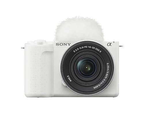 Image of Sony Alpha ZVE10 II - APS-C Interchangeable Lens Mirrorless Content Creators' Camera - White - with Lens