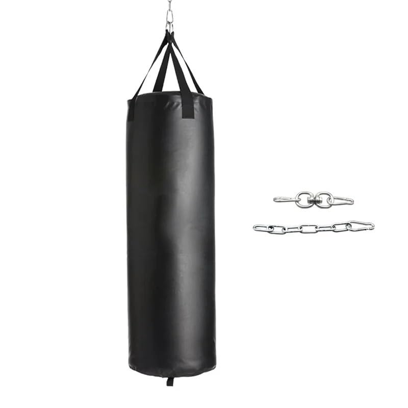 Sacco Boxe 102/117CM Sacco da Boxe Pesante for Palestra Domestica Gancio Appeso Sacco da Boxe Sacco da Sabbia Vuoto-Pesante Sacco da Sabbia Sacco da Box(46inch(117cm))