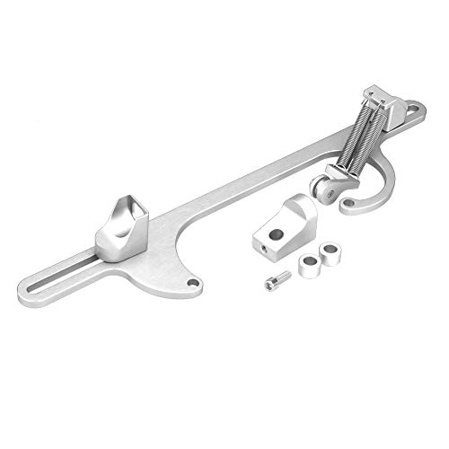 Qiilu Throttle Bracket, Billet Aluminum Carburetor Throttle Bracket Throttle Cable Bracket For Holley 4150 & 4160 Series Carburetor Siver #TOP24