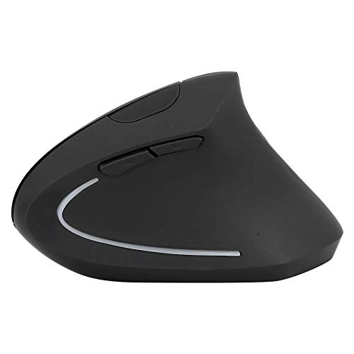 Tomantery Ratón Inalámbrico Colorido Ergonómico Vertical para Uso en Oficina con Receptor J-5, Material ABS para una Posición Natural de la Mano