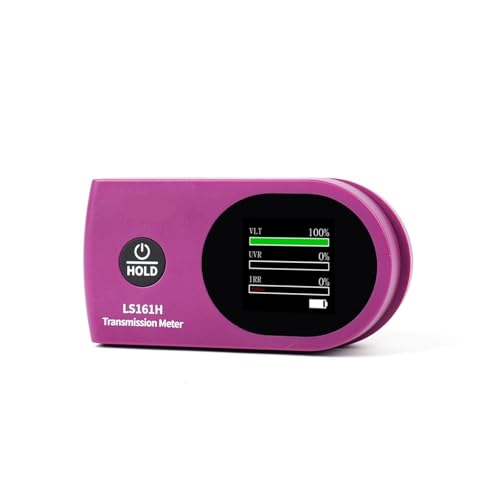NJBVRS Car Window Tint Meter TSER Tester 0.8mm Solar Film VLT IR UV Transmission for,Illuminance & Color Analyzer