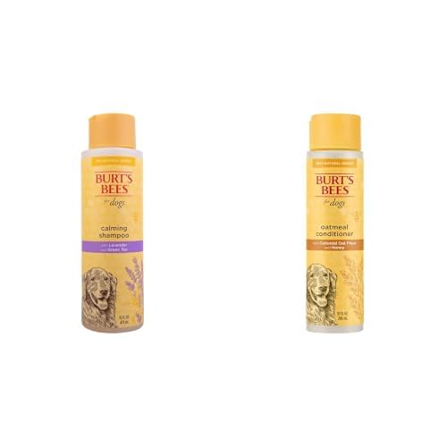 Burt's Bees Dog Calming Shampoo, 16 Oz + Oatmeal Conditioner, 10 Oz