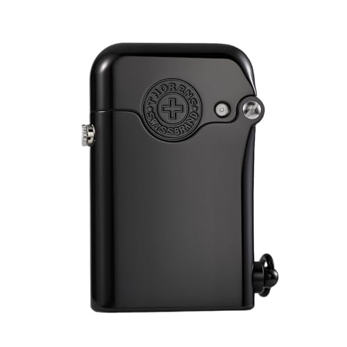Encendedor Clásico THORENS Gen 1 Cuerpo de Latón Negro miniatura 1